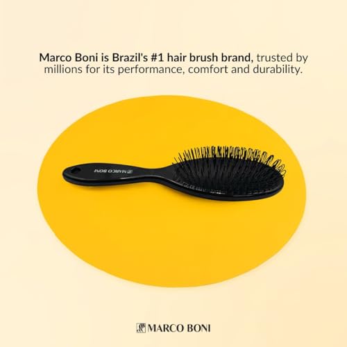 Marco Boni Professional Hair Extension Detangling Brush - Onyx Black