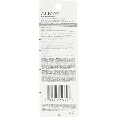 ALMAY Eyeliner Pencil, Brown [207], 0.01 oz ( Pack of 5)