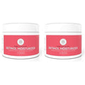 Pure Body Naturals Retinol Moisturizer, 1.7 Ounces - Moisturizing Retinol Cream for Face, Age Defying Eye Cream for Wrinkles and Lines with Hyaluronic Acid, Shea Butter, and Jojoba Oil (Pack of 2)