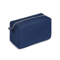 Travel Makeup Bag Organizer with Stand Up Design Navy Blue