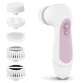 Electric Facial Cleansing Brush - 5 Exfoliating Spin Heads, Waterproof