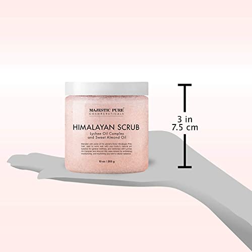 Majestic Pure Himalayan Body Salt and Coffee Scrub Bundle Exfoliating Salt and Cellulite Scrub Combo