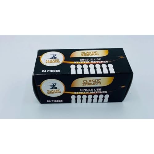Styptic Sticks for Razor Nicks - 24 Pack (480 Stix) Stops Bleeding Shaving Accessories for Men & Women | Disposable, Sanitary, & Fragrance-Free | Ideal for Barbers, Salons, Travel or Personal