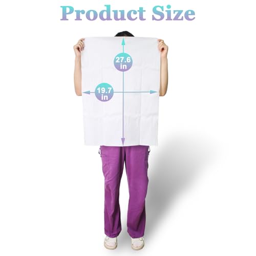 Disposable Bath Towels 50-Count 19.7" x 27.6" Absorbent