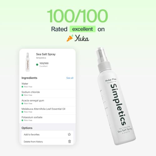 Simpletics Sea Salt Hair Spray for Beach Waves & Volume 8oz