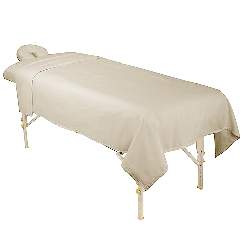 ForPro Premium Flannel 3-Piece Massage Sheet Set
