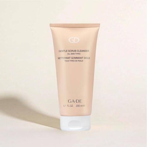 GA-DE Gentle Scrub Cleanser - Exfoliating Face Scrub with Hyaluronic Acid, Panthenol, and Vitamin E - Infused with Silica Beads - 6.7 oz