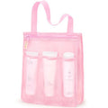 Mesh Shower Caddy Portable - Pink Gym Bag for Travel