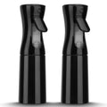 Corvynis Black 200ml Continuous Spray Bottle for Hair & Plants, 2 Pack