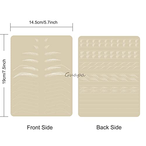 5pcs Microblading Practice Skin Double-Sided Inkless Eyebrow