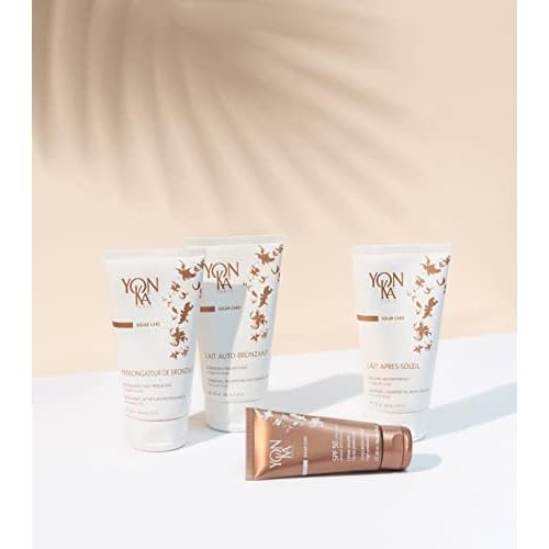 Yon-Ka Lightweight Self Tanning Body Lotion, Buildable Coverage for Natural Sunkissed Glow, Anti-Aging Antioxidant Serum with Vitamin E, 100% Natural Self Tanning Active, Vegan, 5.18 Oz/150ml