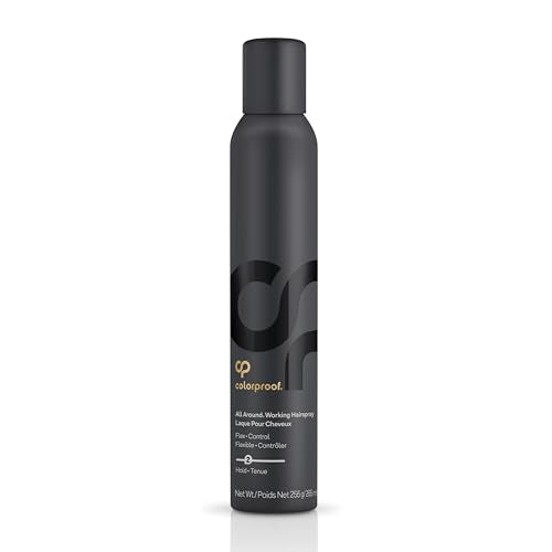 Colorproof All Around Working Hair Spray 9 Fl. Oz. Hair Spray Flexible Hold with Black Currant, Jasmine & Peach Scent, Sulfate Free Hairspray