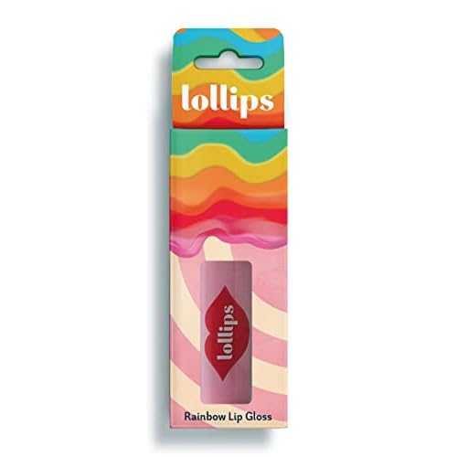 Lollips Rainbow Swirl Lip Gloss for Girls from 3 Years Old by Snails - Different Flavors Available - Safe for Kids