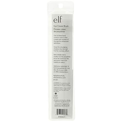 e.l.f. Eye Crease Brush, Domed Bristle Brush For Creating Bold Eye Definition, Blends & Contours, Great For Smudging Shadow, Vegan & Cruelty-Free (Pack of 2)