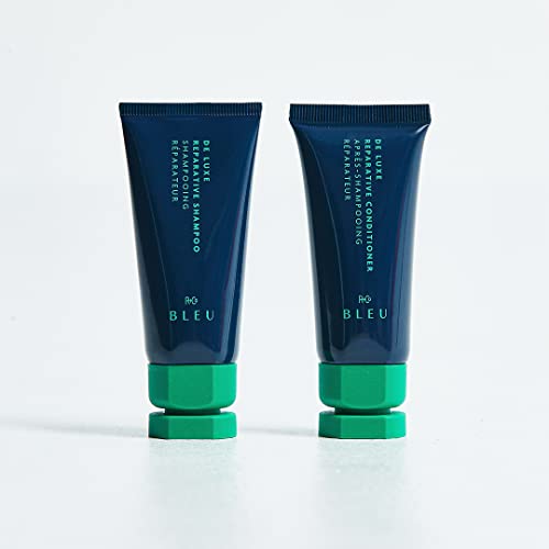 R+Co BLEU De Luxe Reparative Shampoo Mini | Hydrates + Strengthens + Adds Shine | Vegan, Sustainable + Cruelty-Free | 1 Oz