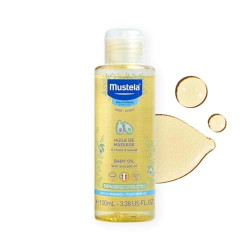 Mustela Baby Massage Oil with Avocado & Pomegranate - 3.38 fl. oz