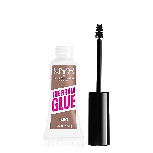 NYX PROFESSIONAL MAKEUP The Brow Glue, Extreme Hold Tinted Eyebrow Gel - Taupe