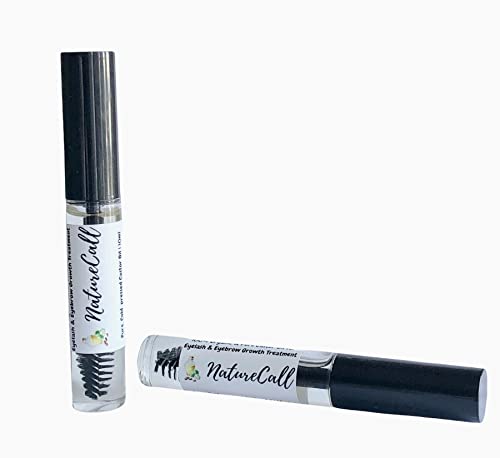 Organic Castor Oil Serum for Eyelash & Eyebrow Growth, 10ml x2