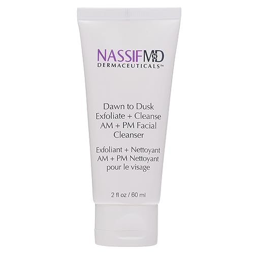 NassifMD Dawn to Dusk Foaming Facial Cleanser Vegan Cleanser Face Wash for Women, Oil Cleanser for Face, Gentle Face Cleanser Cream Cleanser Natural Face Wash for Dry Skin, Hydrating Face Wash