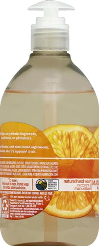 Seventh Generation Liquid Hand Soap, Mandarin Orange & Grapefruit, Gentle Plant-Based Formula, 12 Fl Oz