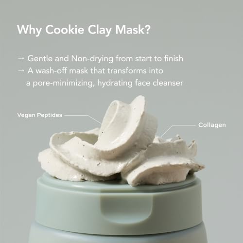 Korean Charcoal Face Wash & Mask with Peptides - Deep Cleansing Exfoliant for Blackheads & Pores