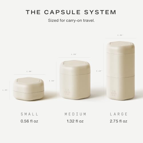 Cadence Haircare Capsule Set - TSA Magnetic Travel Containers (1.32oz)