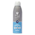 Aloe Up Sport Continuous Spray Sunscreen SPF 30 - Broad Spectrum UVA/UVB Sunscreen Protector for Face and Body - With Aloe Vera Gel - Fast Absorbing Sheer Formula - Reef Safe - Fragrance-Free - 6 Oz