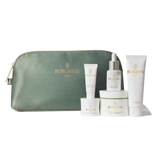 Borghese Skin Renewal Discovery Set - Includes Cream Cleanser, Pre-Mask Booster Serum, Mud Mask for Face & Body, Firming Mask & AHA BHA Overnight Mask