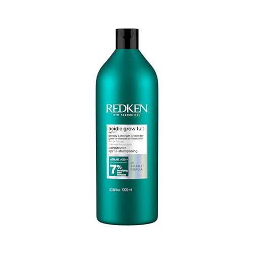Redken Acidic Grow Full System Scalp and Hair Conditioner - Lightweight Conditioner for Thicker-Looking Hair and Hydrated Scalp, With Azelaic Acid