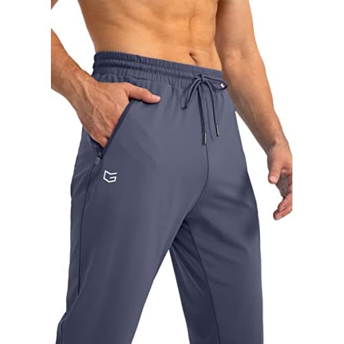 G Gradual Men's Sweatpants with Zipper Pockets Tapered Joggers for Men Athletic Pants for Workout, Jogging, Running