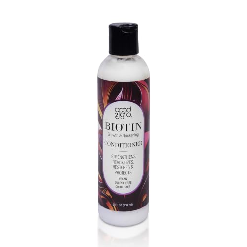 Biotin Hair Growth Shampoo with Collagen | Sulfate-Free Cleanser for Thinning Hair, Mango & Shea Butter 8 oz