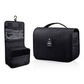 Hanging Toiletry Bag, Large Capacity Travel Organizer for Toiletries, Waterproof Oxford Fabric Travel Makeup Cosmetic Bag with Hanging Hook,(Black)