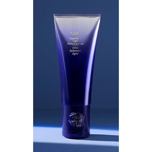 Oribe Supershine Light Moisturizing Styling Cream - Adds Shine & Smooths Frizz With Heat Protection - Blowout Primer, Air Dry Cream & Style Finisher - For Fine & Medium Hair - 5 oz