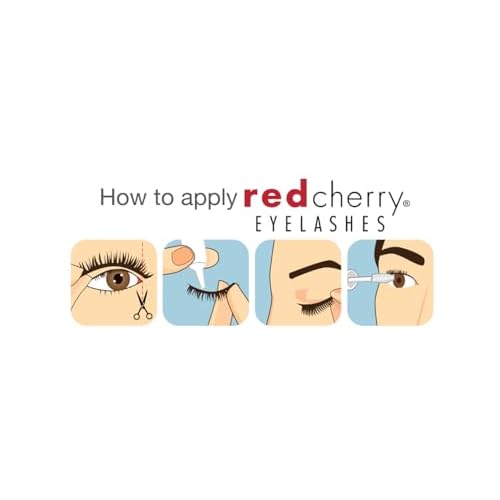 Red Cherry Eyelashes #747m (3 Pair Packs)