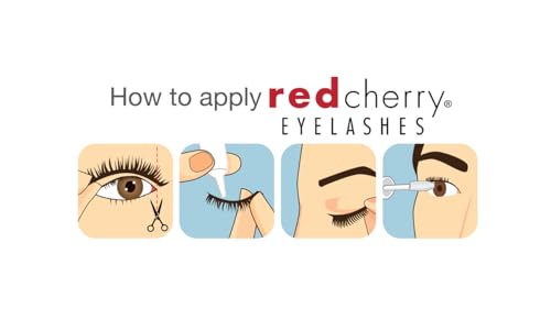 Red Cherry #43 False Eyelashes - 6 Pairs Professional