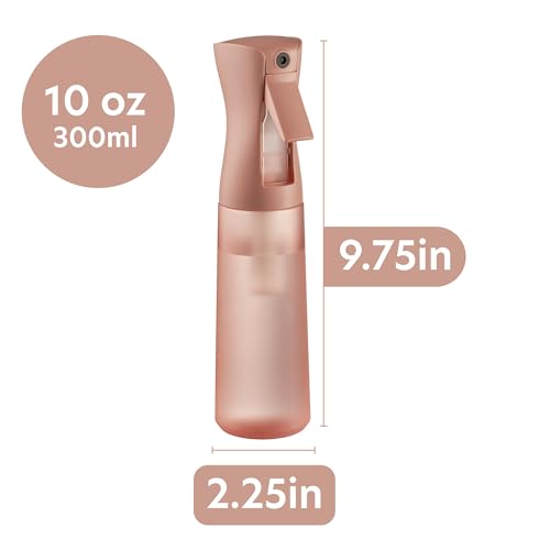 MIGHTY STRONG Terra Cotta 10 OZ Continuous Spray Bottle for Hair & Plants