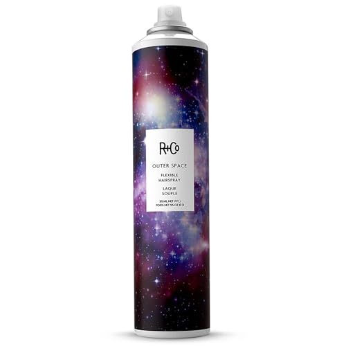 R+Co OUTER SPACE Flexible Hairspray ? Light Hold & Long-Lasting Hair Spray, Adds Shine & Flexibility, All Hair Types