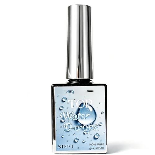 Water Drop Top Coat Gel - 3D Rain Droplet Nail Art, 15ml