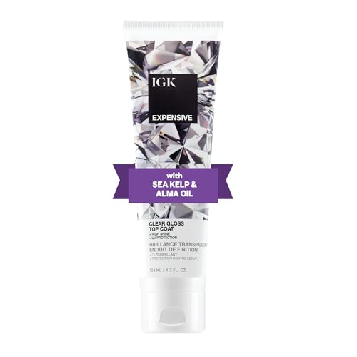 IGK Expensive Clear Hair Gloss Top Coat | 4.2 Oz