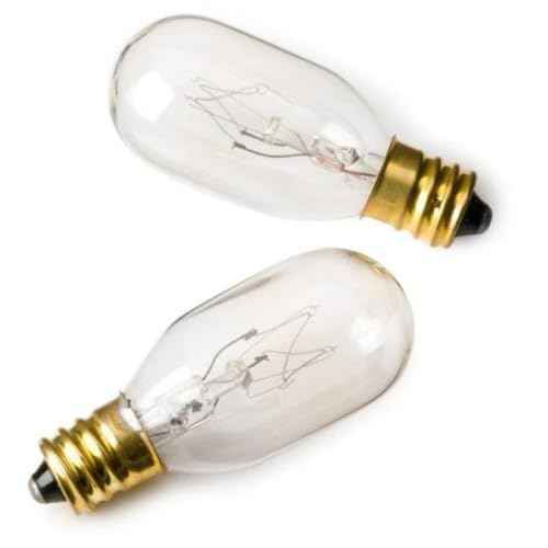 JERDON Makeup Mirror Replacement Bulbs - 2 Replacement Bulbs Makeup Mirrors - JPT25W