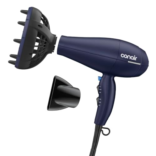 Conair 1875W Hair Dryer with Diffuser for Curly Hair
