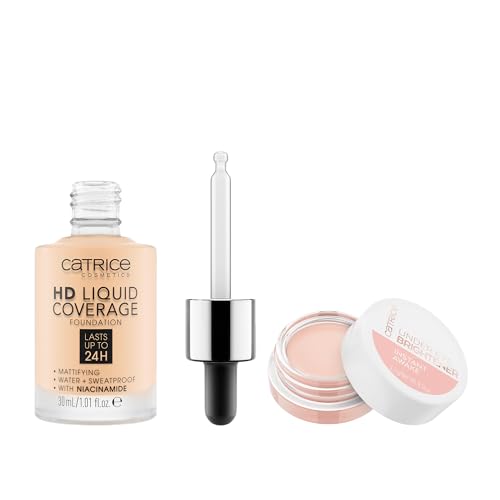 Catrice HD Liquid Coverage Foundation 02 + Under Eye Brightener