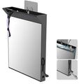Anti Fog Shower Mirror 10x6.7 Large Black Wall Mount