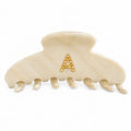 Personalized Initial A Hair Claw Clip - Large Acetate with Rhinestones