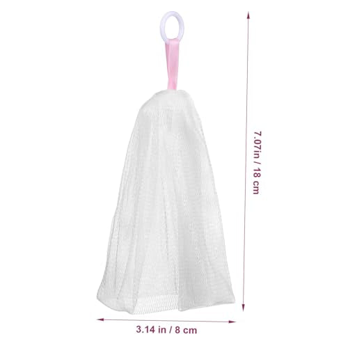 3-Pack Japanese Foaming Soap Mesh Bags with Drawstring