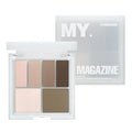 My Magazine Eyeshadow Palette - Cool Mauve Brown, 5 Shadows, All-in-One Matte, Shimmer & Glitter Multi-Texture Palette for Chic Daily & Trendy Looks, 0.25oz