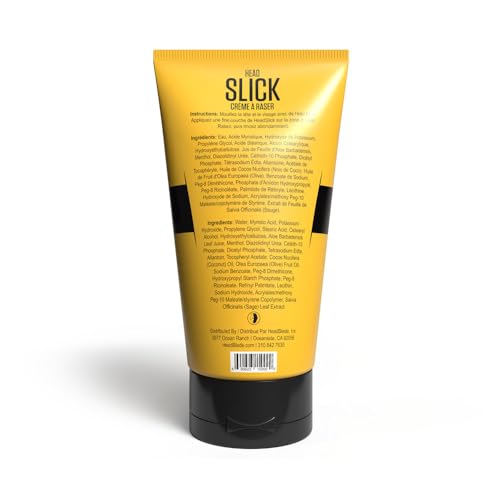 HeadBlade HeadSlick Shave Cream 5 oz for Bald Men - Smooth, Irritation-Reducing