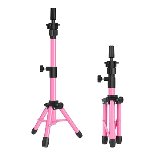 25 Inch Mannequin Head Tripod Stand with 360° Rotation