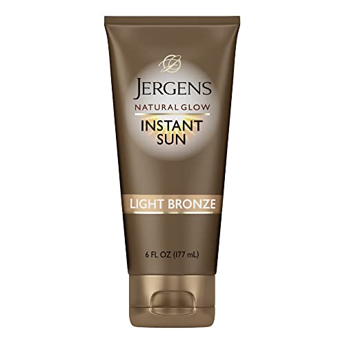 Jergens Natural Glow Instant Tanning Moisturizer, Light Bronze 6oz