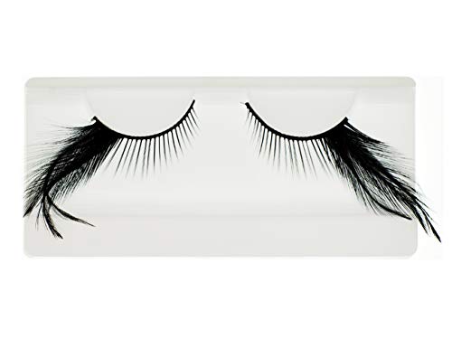 Black Wing Faux Feather Costume Eyelashes for Black Swan Cosplay